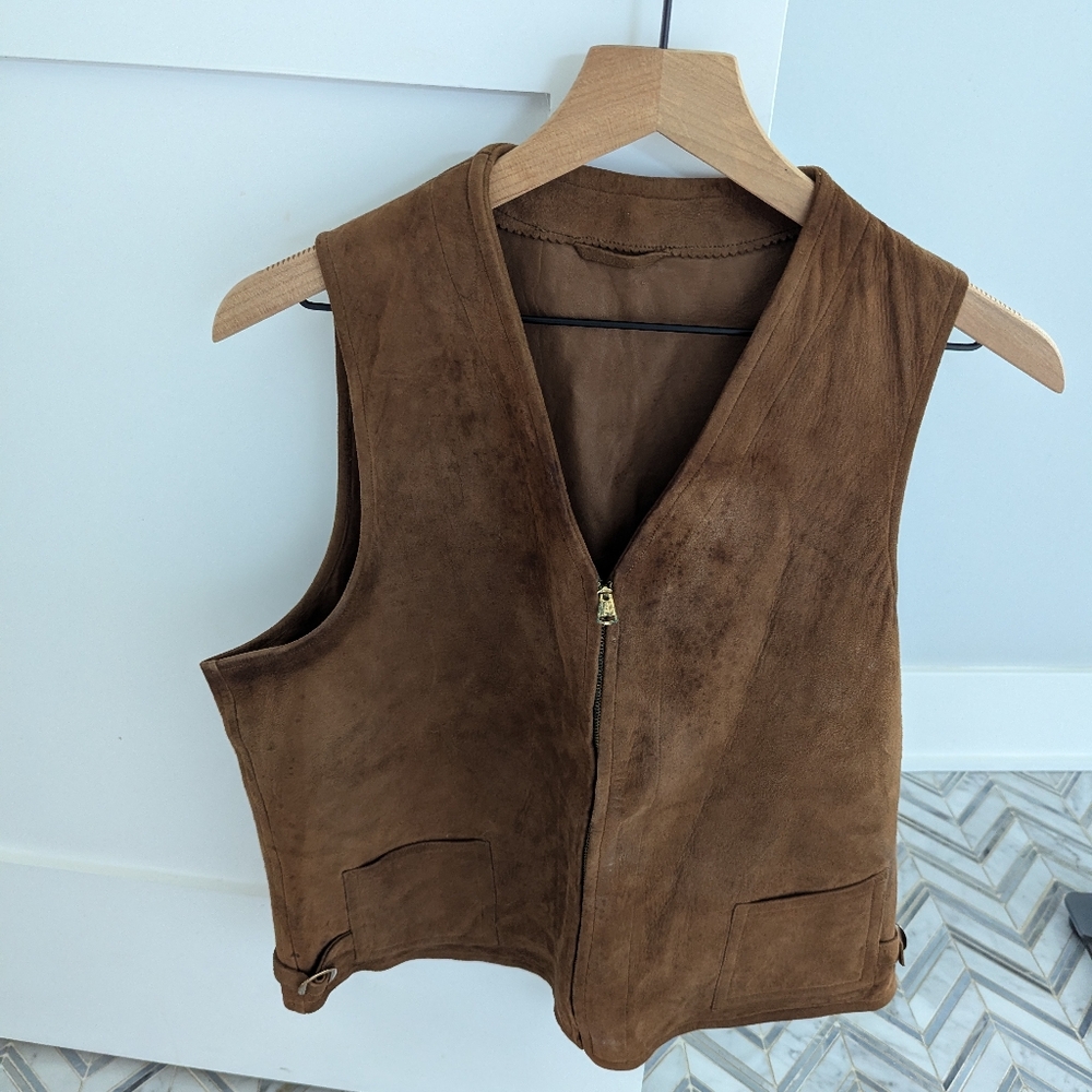 Vintage Suede Vest, 1930s